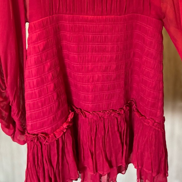 Shona Joy Long Sleeve Chiffon Mini Dress - Picture 5 of 6